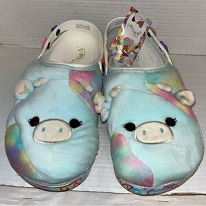 Crocs Squishmallows Caedia The Cow Classic Slip Clog Slide Mens 12 Womens 14 NWT